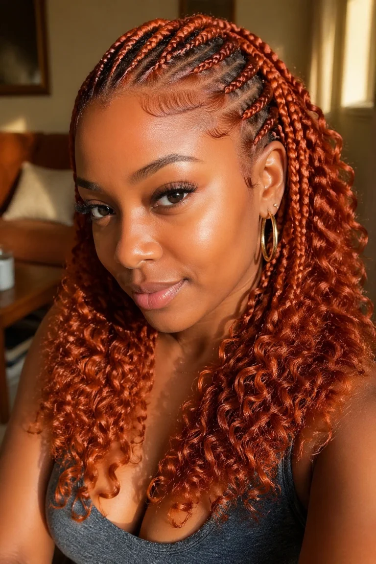 25 Cornrow Styles in Ginger
