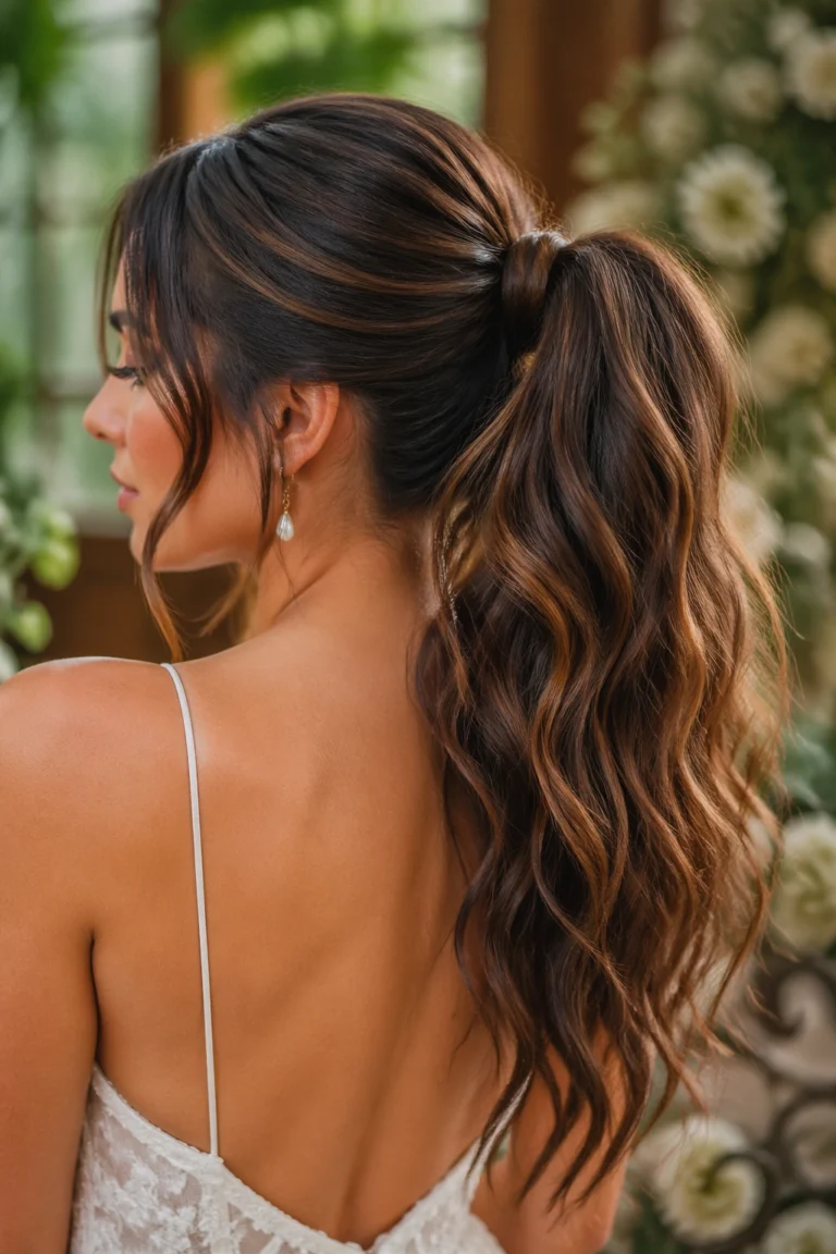 25 Wavy Ponytails for Weddings