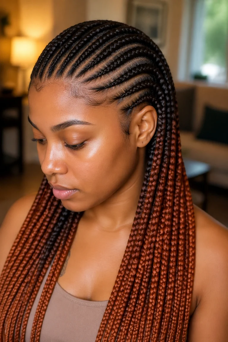 25 Cornrow Styles in Ombre