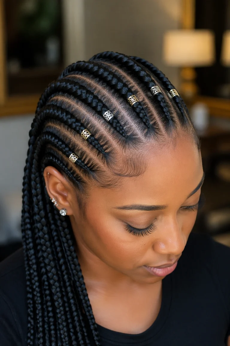 20 Cornrow Styles With 8 Braids