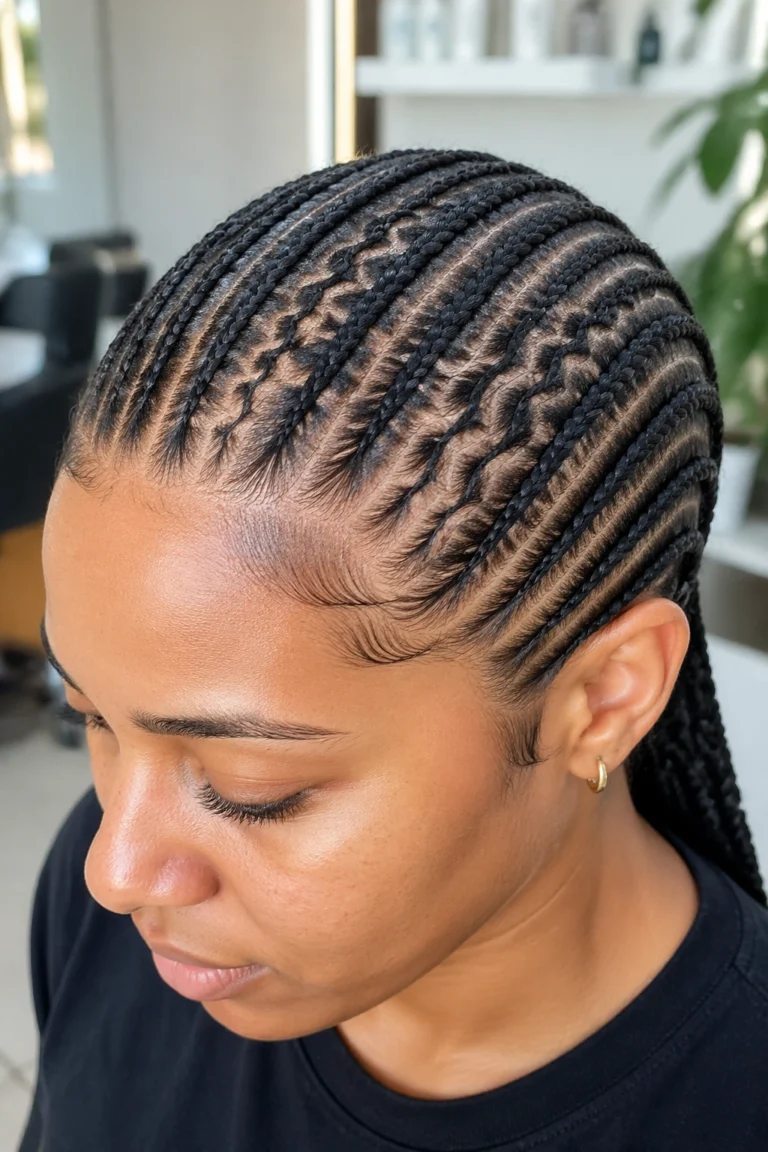22 Cornrow Styles With 20 Braids