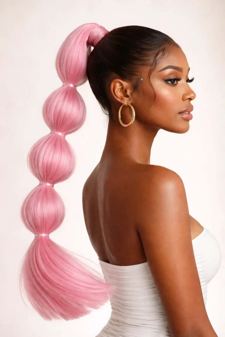 21 Pink Ponytails for Black Women