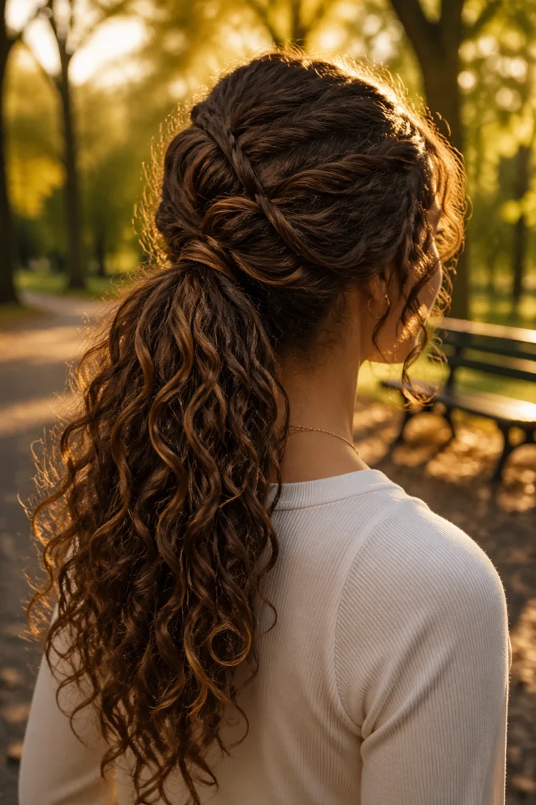 27 Loose Ponytails for Curly Hair