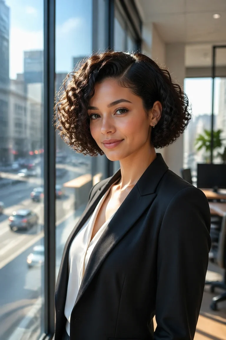 15 Work Hairstyles for Short Curly Hair