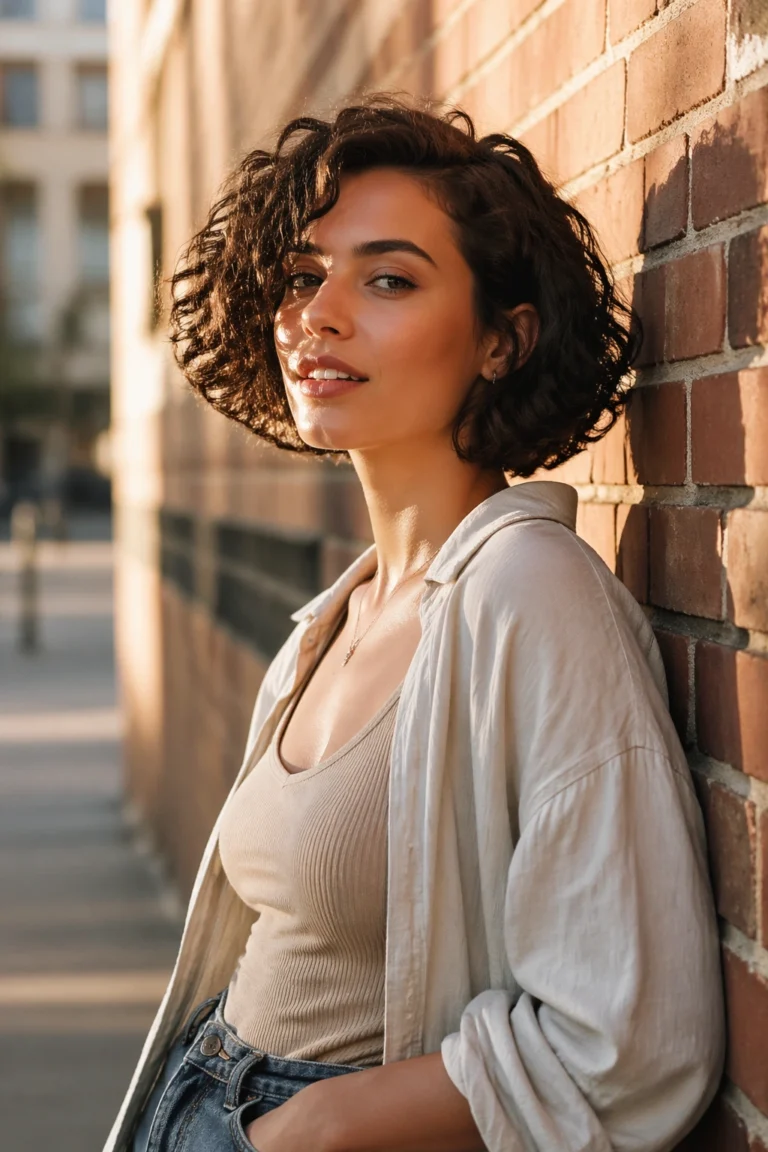 15 Curly Hairstyles for Square Faces