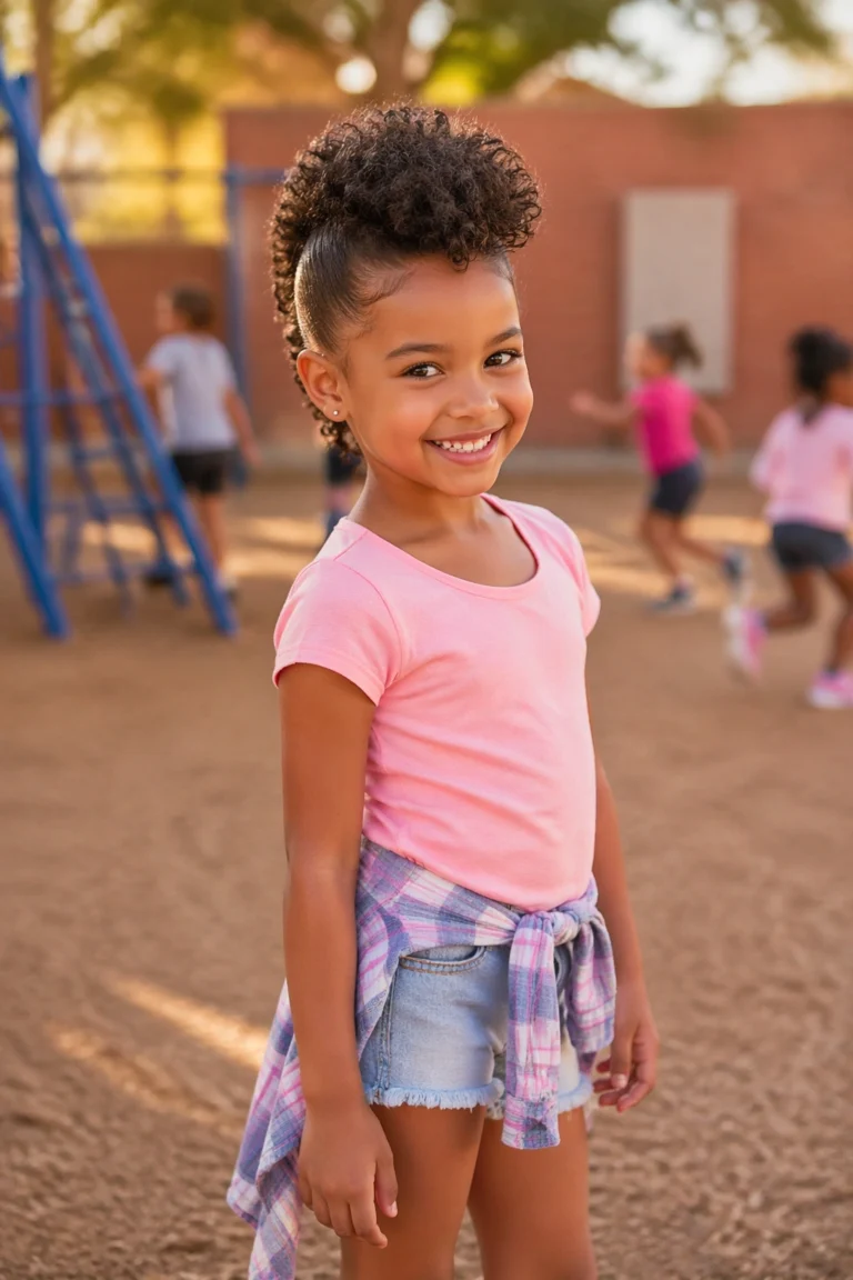 15 Short Curly Hairstyles for Little Girls
