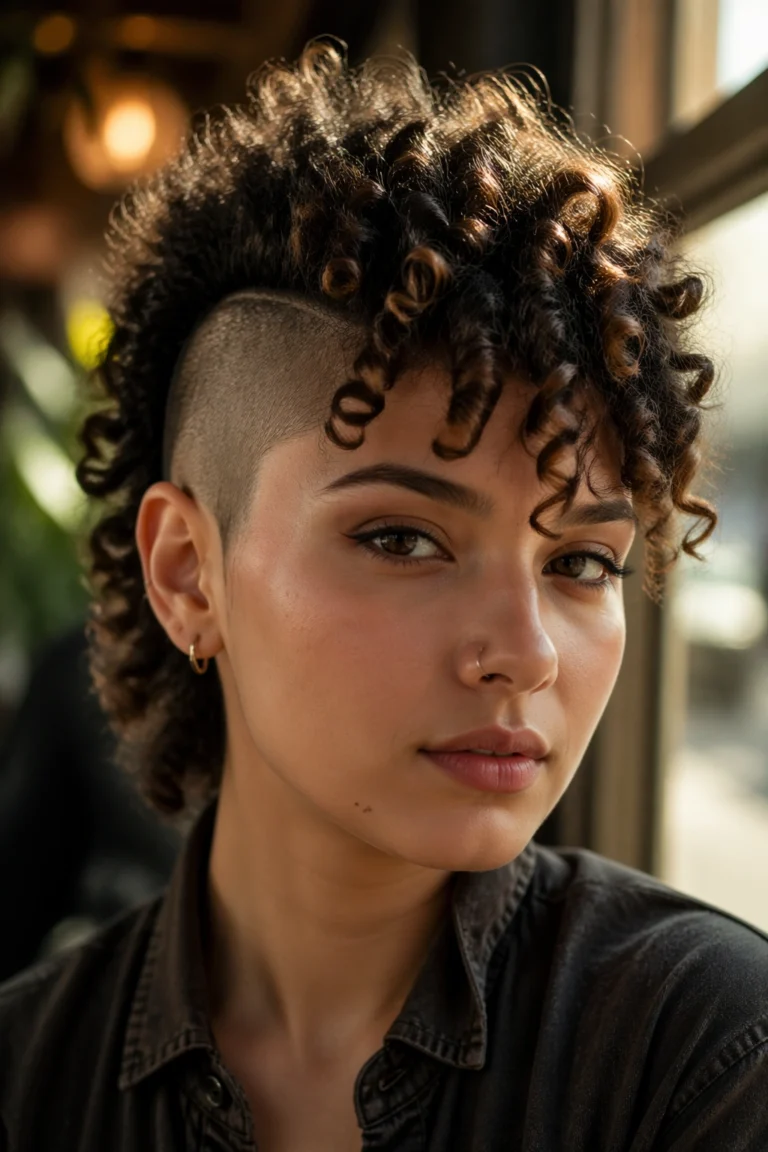 12 Mohawk Hairstyles for Curly Hair