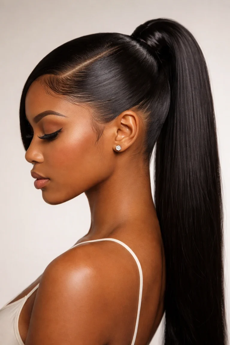 25 Sleek High Weave Ponytails That Stay Flat