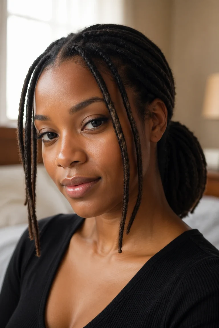 27 Low Ponytails for Locs