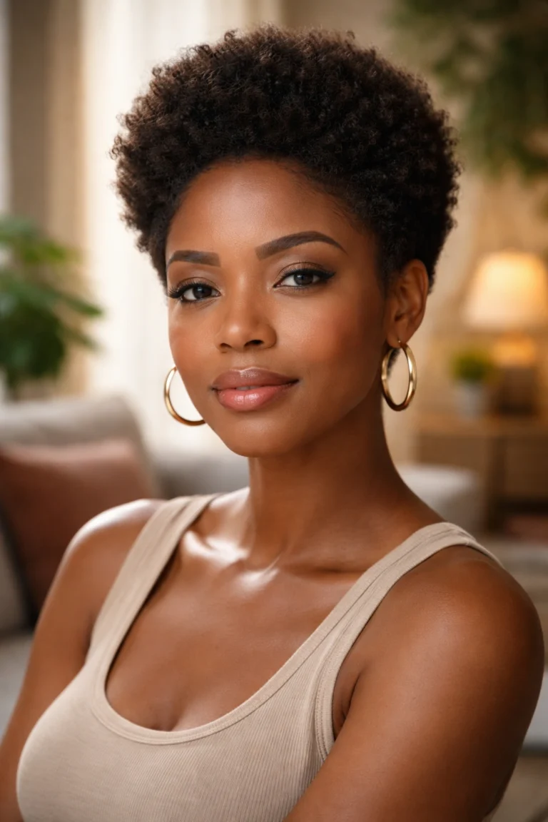 21 Short Afro Haircuts for Women Over 30