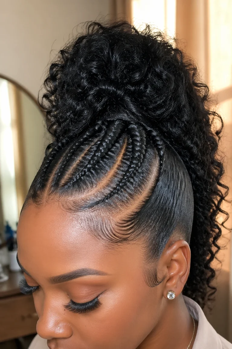 30 Updo Ponytails for Black Women