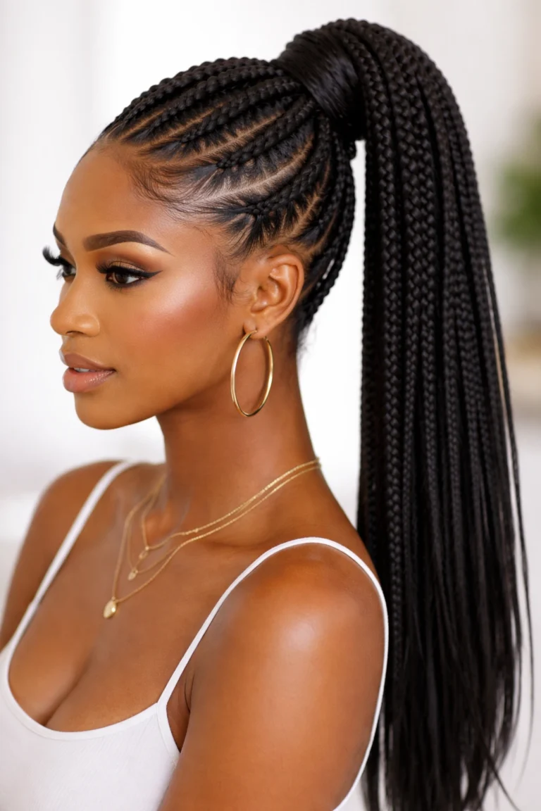 23 Braided Mohawk Ponytails for Black Women