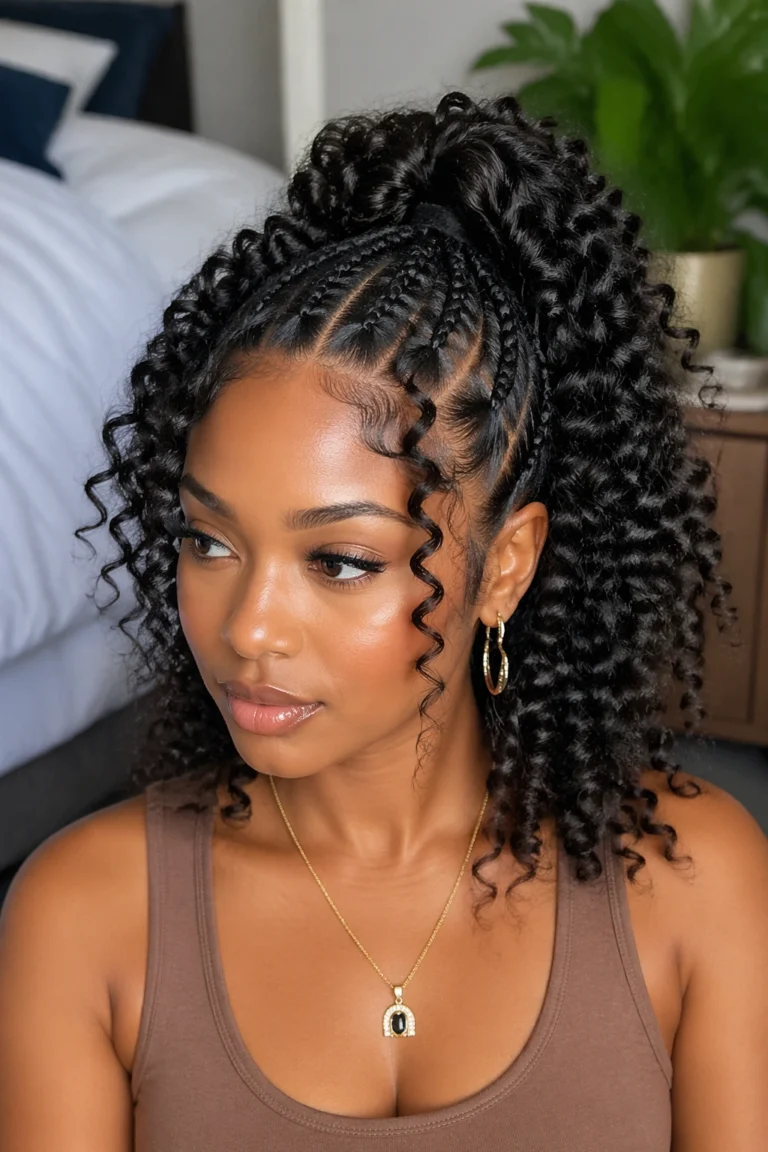 25 Braids With Curls for Natural Hair