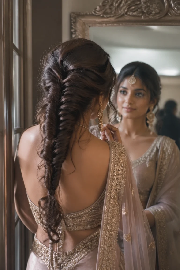 27 Indian Messy Ponytails for Weddings