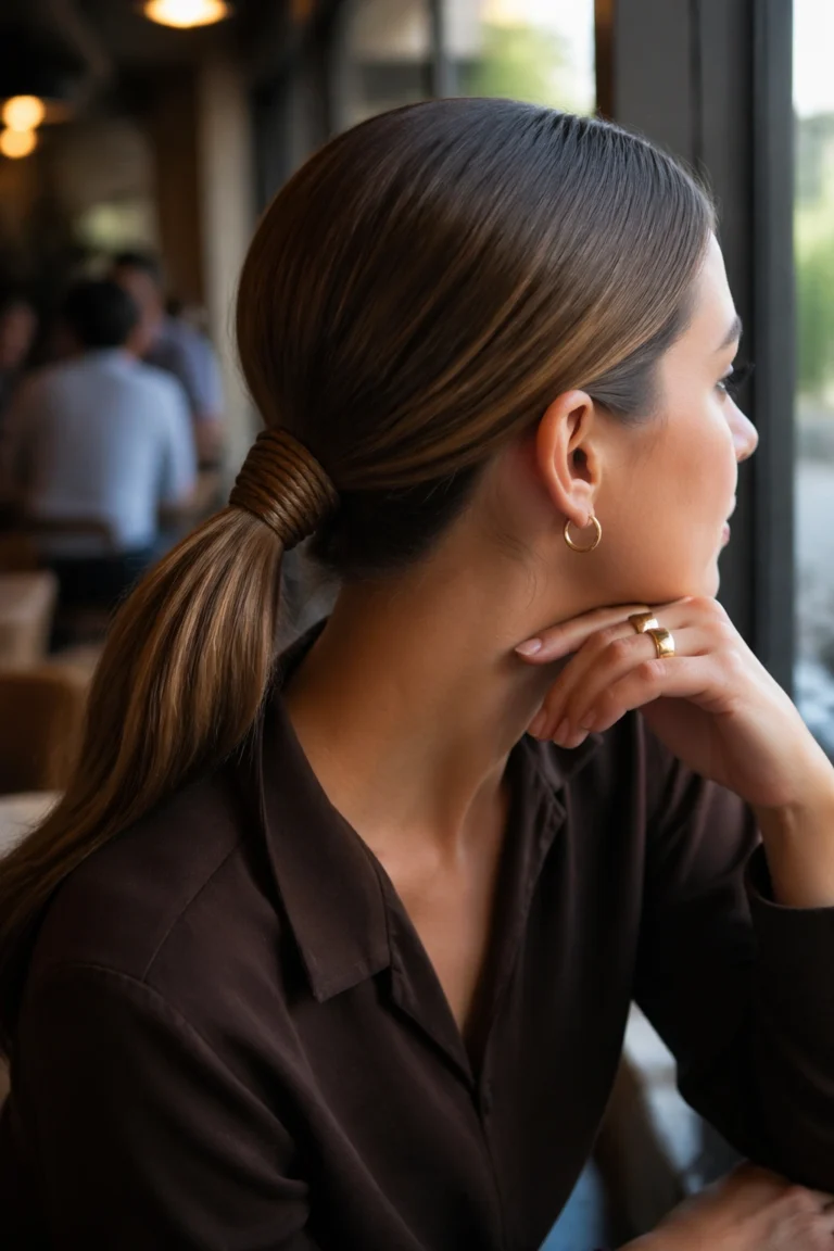 25 Mid Ponytails for Straight Hair