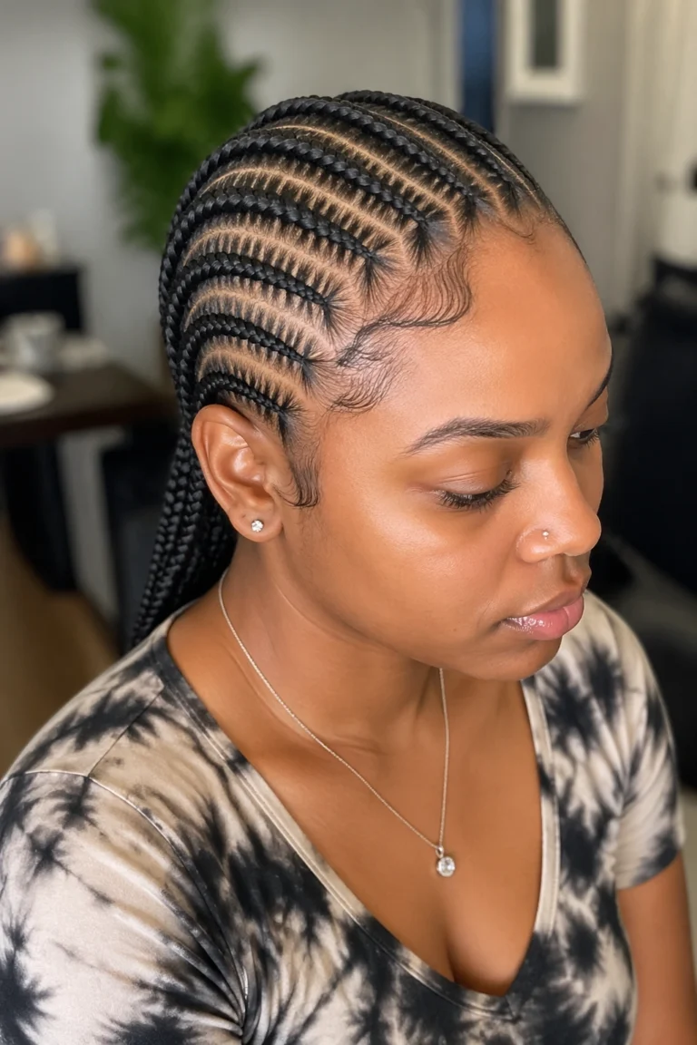 22 Zig Zag Cornrows for Black Women