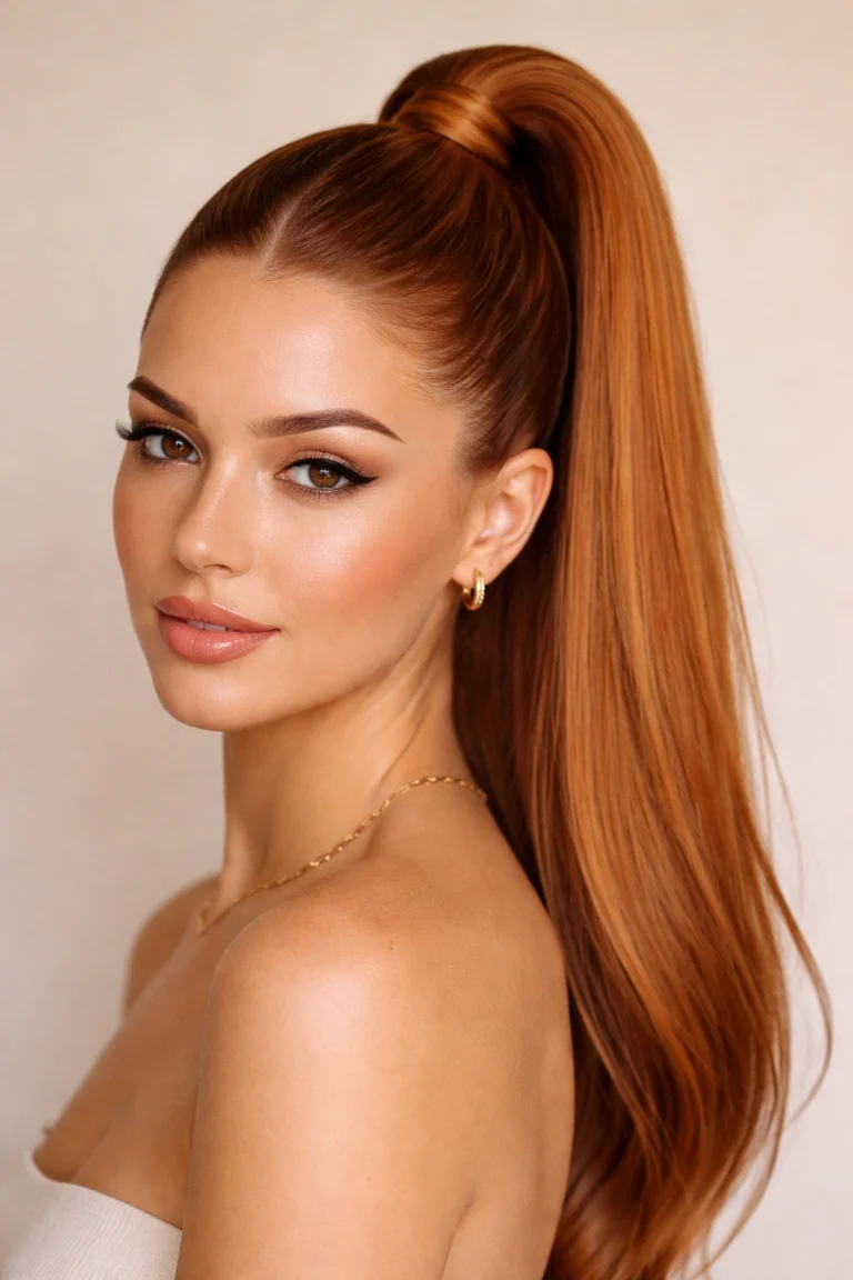 23 Ginger Sleek Ponytails That Look Put Together