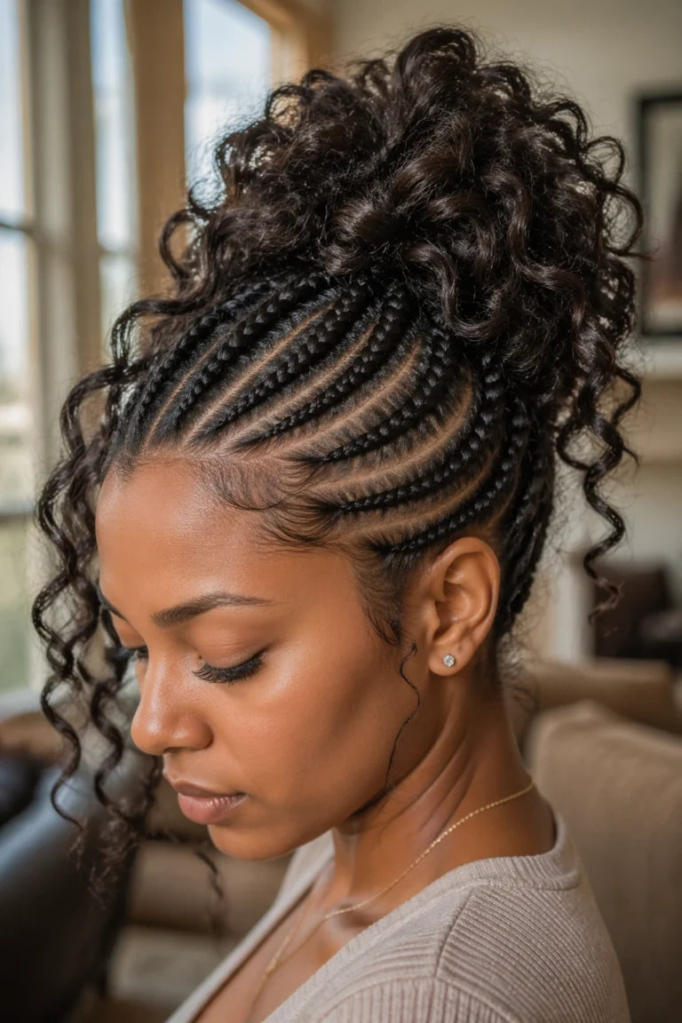22 Goddess Cornrow Updo Styles