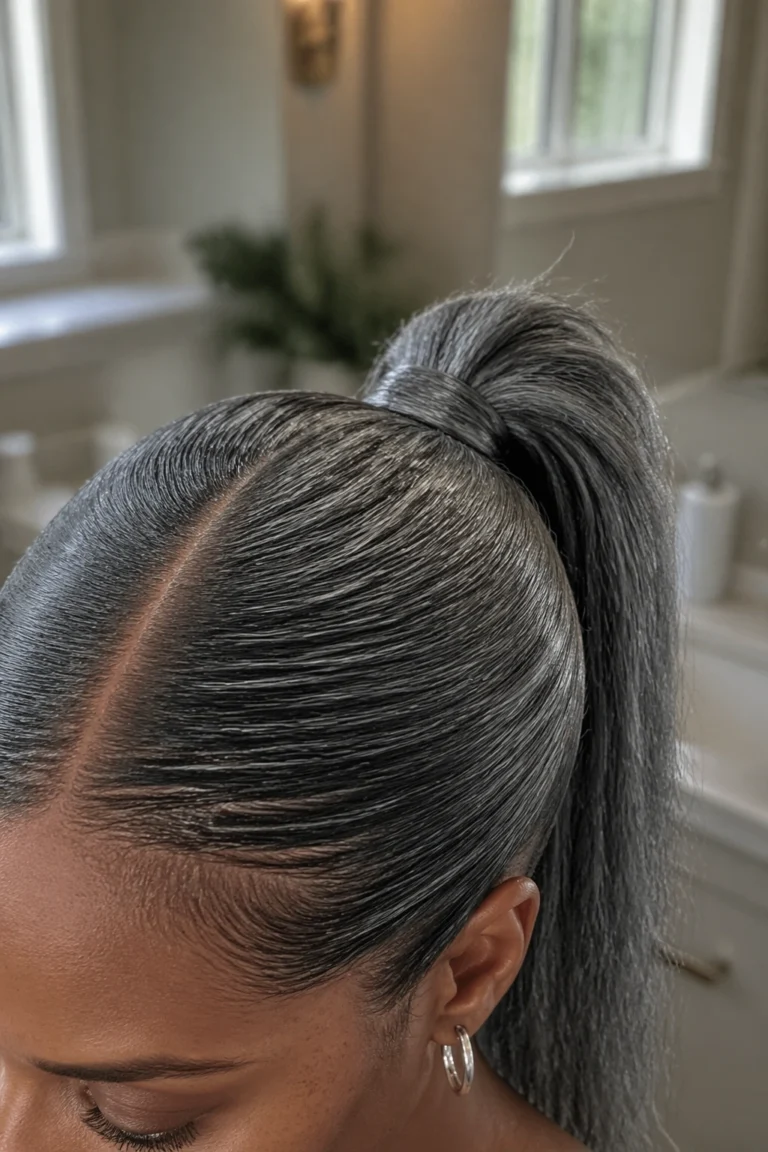21 Gray Ponytails for Black Women
