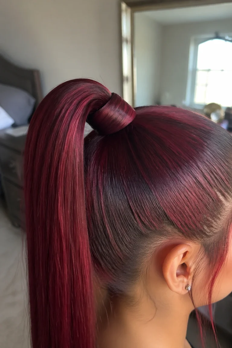 23 Red High Ponytails That Stay Up All Day