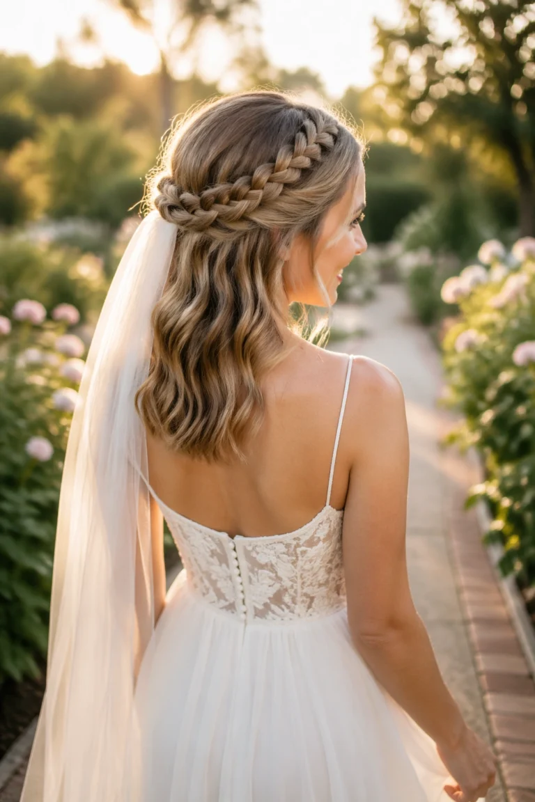 22 Layered Half Up Half Down for Wedding Medium Hair