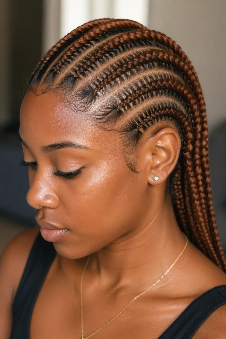 22 Stitch Cornrows in Brown