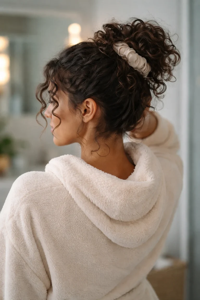 14 Lazy Curly Updos That Take 5 Minutes