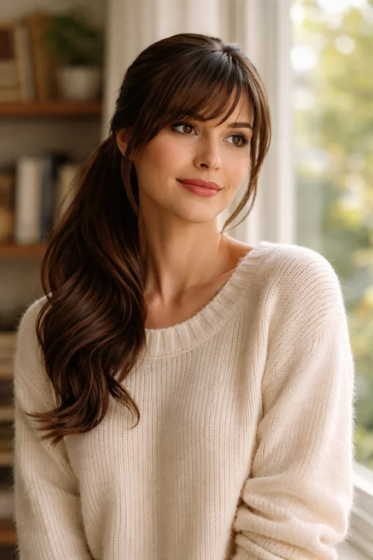 25 Side Ponytails With Bangs