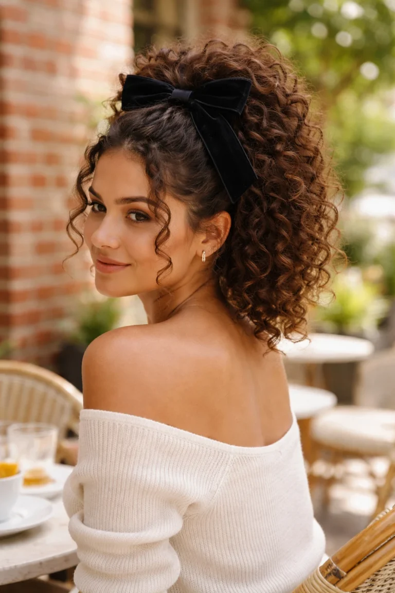12 Bow Hairstyles for Curly Hair