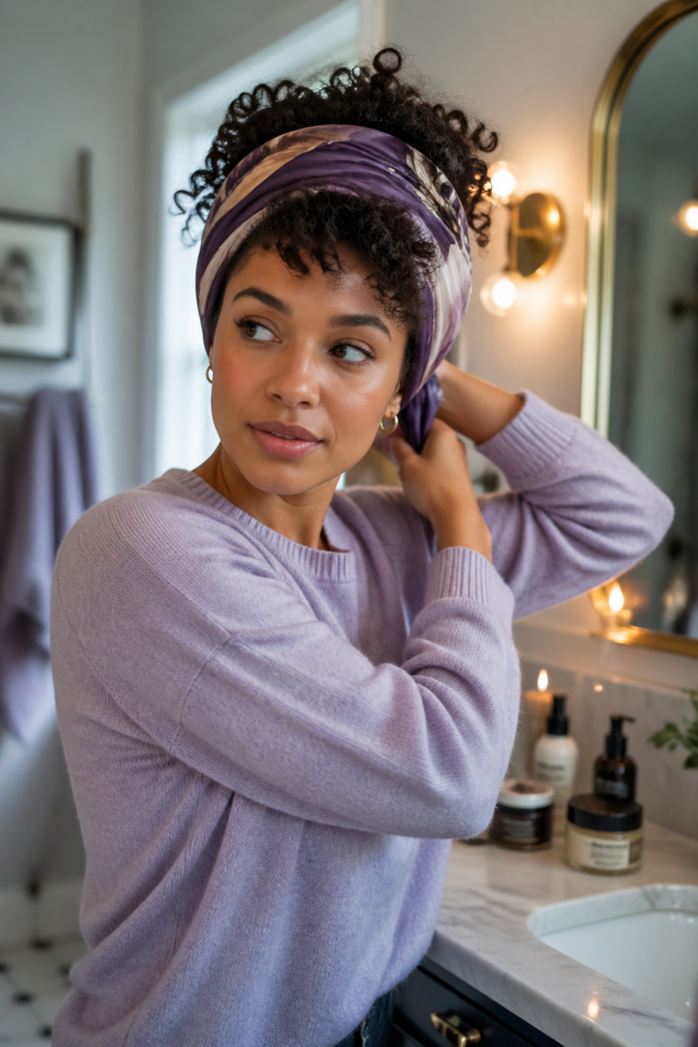 12 Headwrap Hairstyles for Curly Hair