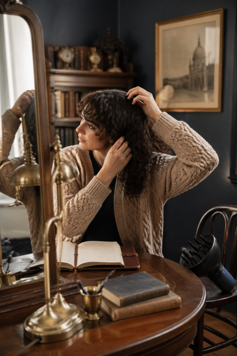 12 Dark Academia Styles for Curly Hair