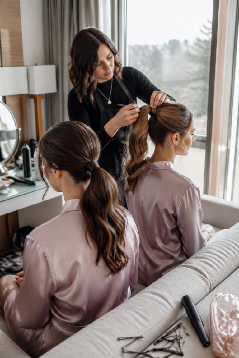30 Sleek Ponytails for Bridesmaids