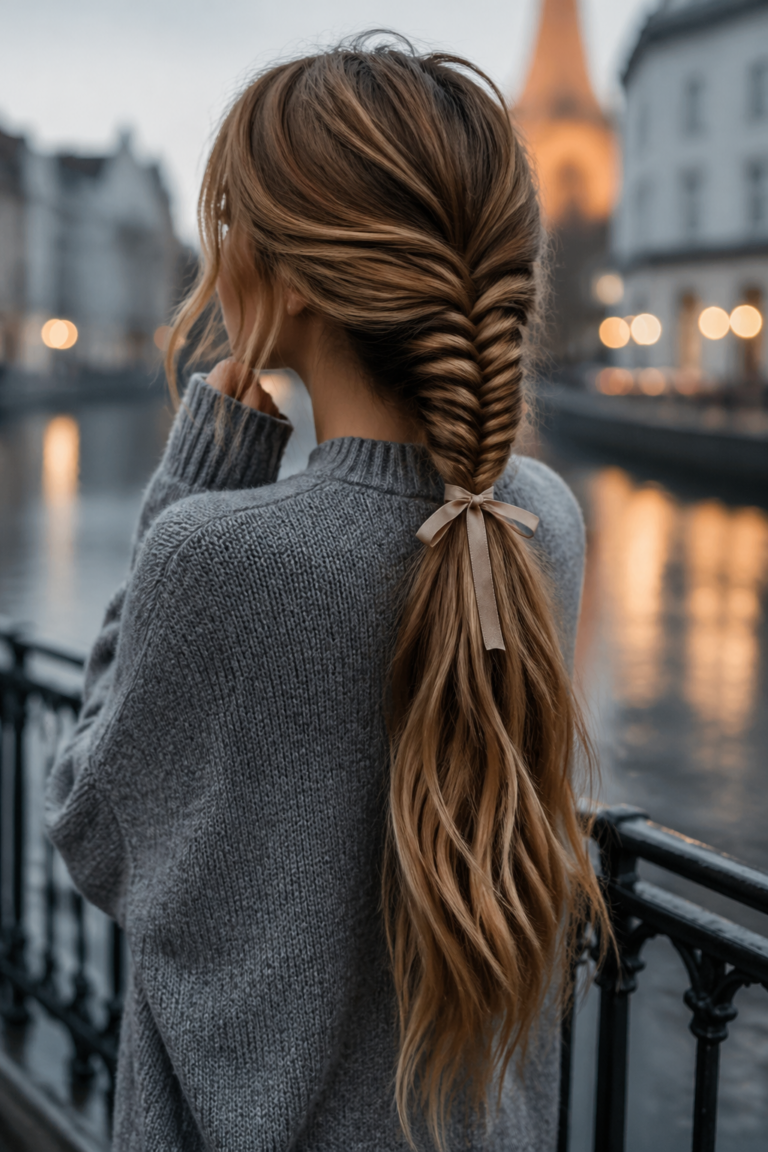 23 Fishtail Ponytails for Long Hair