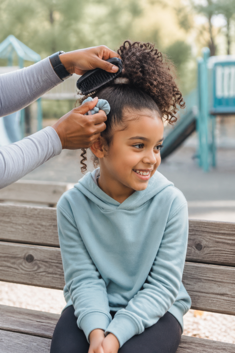 25 Ponytails for Kids With Curly Hair