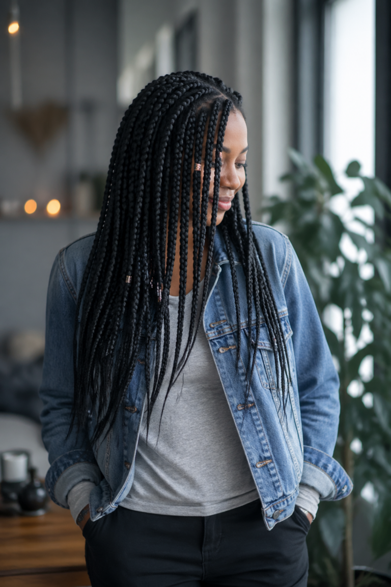 27 Box Braid Styles for Afro Hair