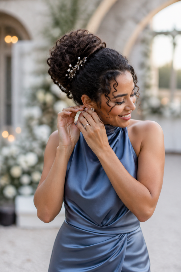 28 Curly Hair Updos for Weddings