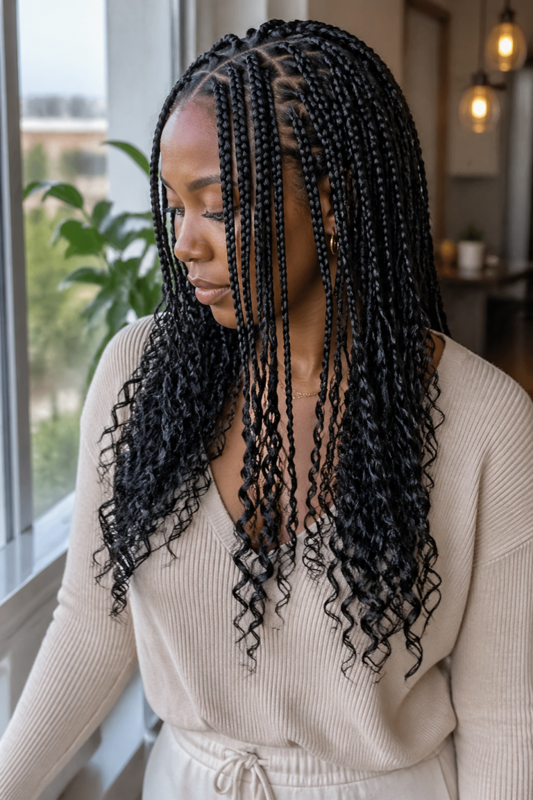 23 Fulani Braids With Curls for Natural Hair