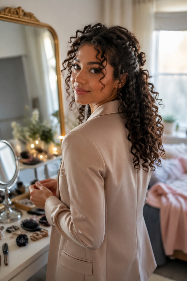 21 Prom Styles for Medium Curly Hair