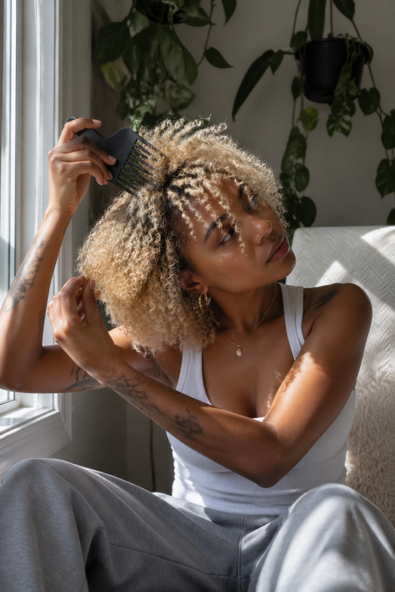 24 Curly Bleached Hair Ideas for Natural Hair