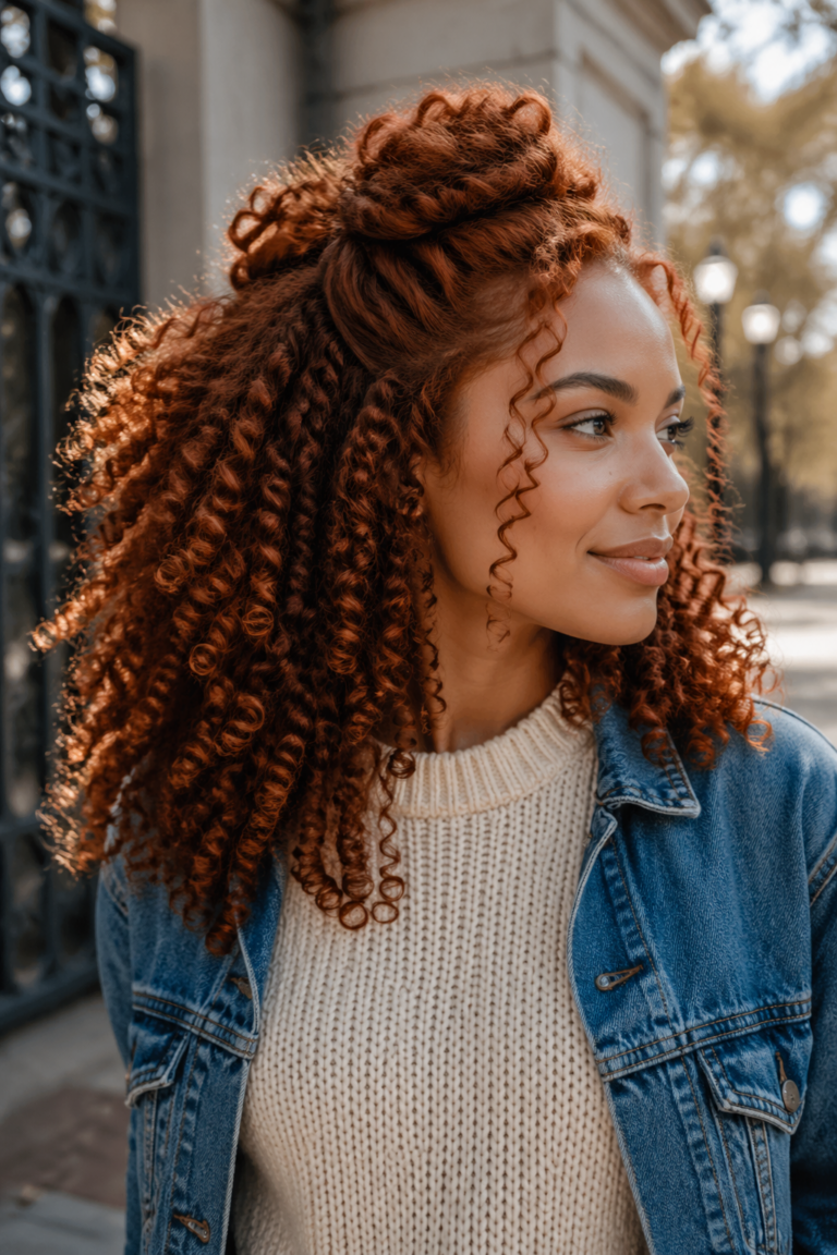 23 Copper Curly Hair Styles for Natural Curls
