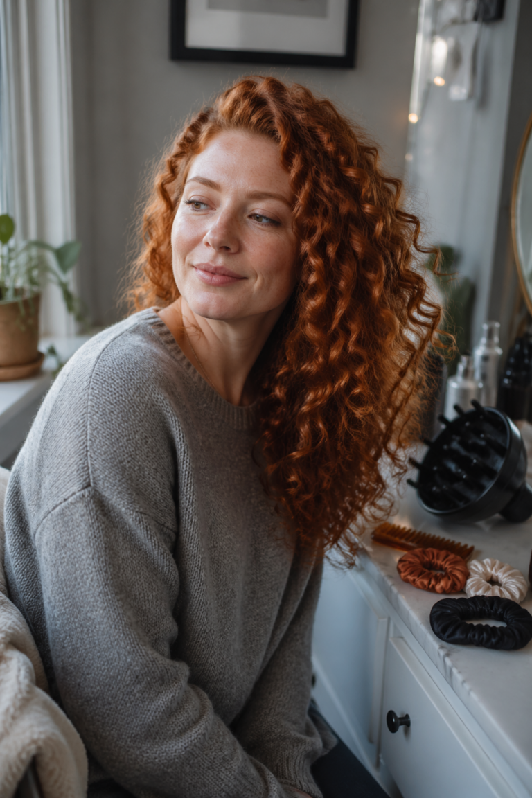20 Ginger Curly Hair Styles for Women