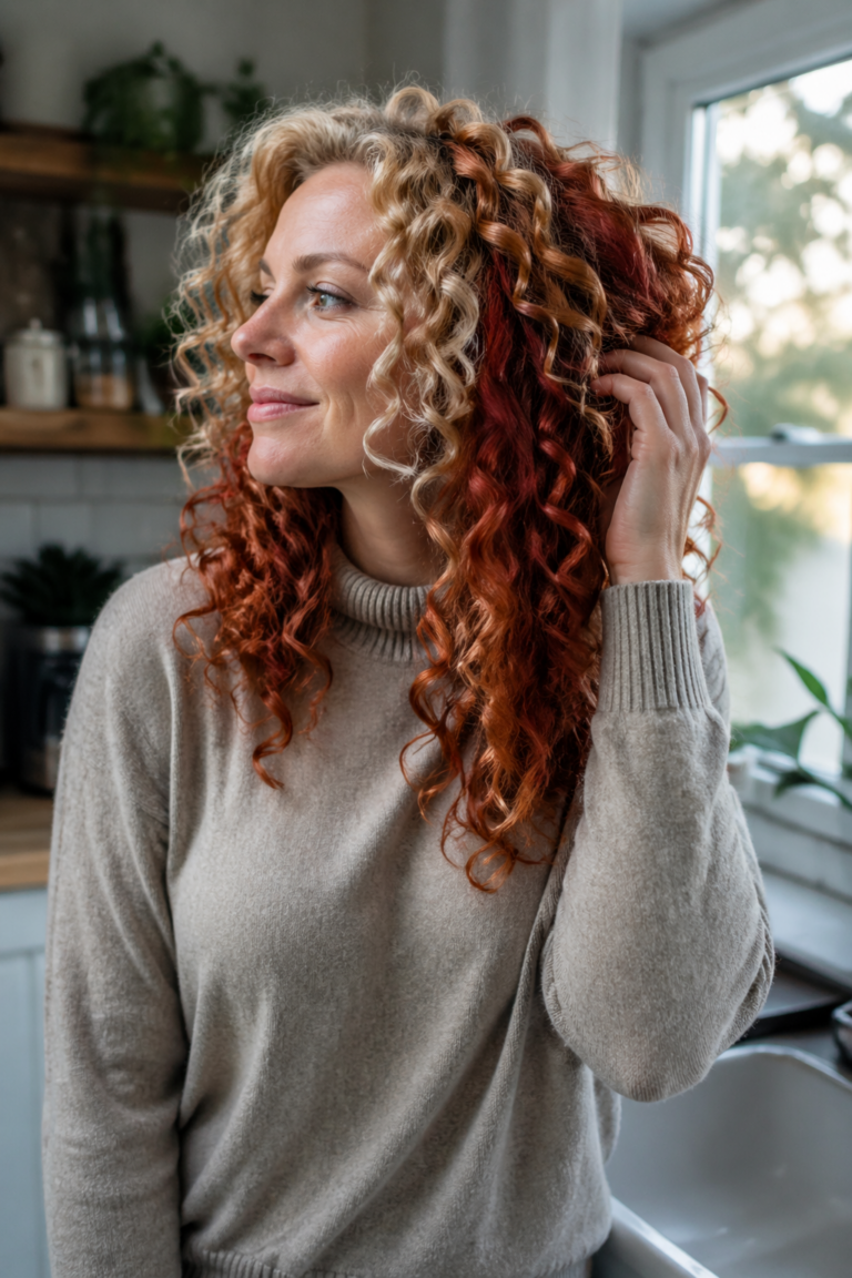 21 Red and Blonde Curly Hair Ideas for Women