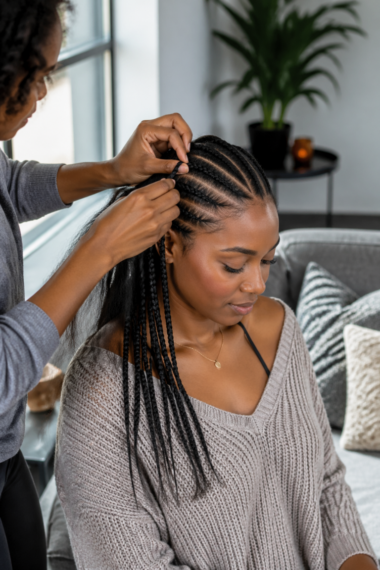 25 Cornrow Styles on Natural Hair