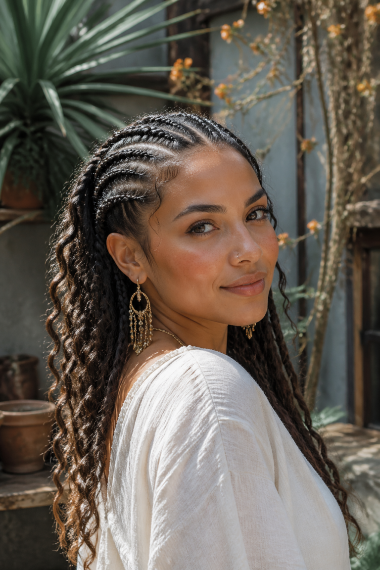 25 Bohemian Cornrow Styles