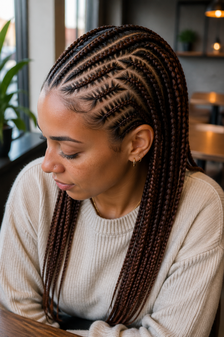 25 Cornrow Styles in Brown