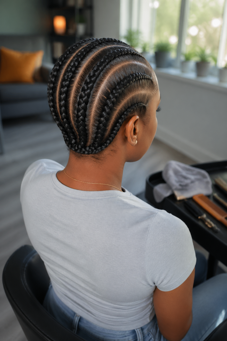 22 Big Straight Back Cornrow Styles