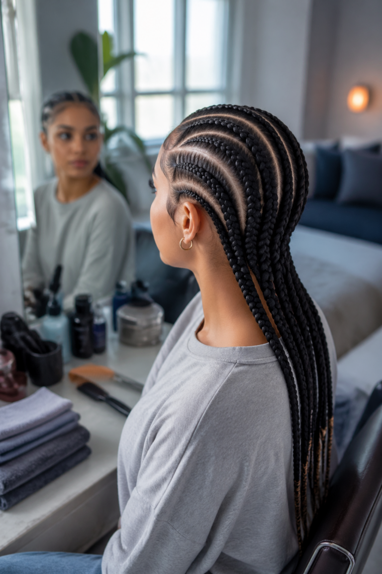 22 Cornrow Styles With 12 Braids