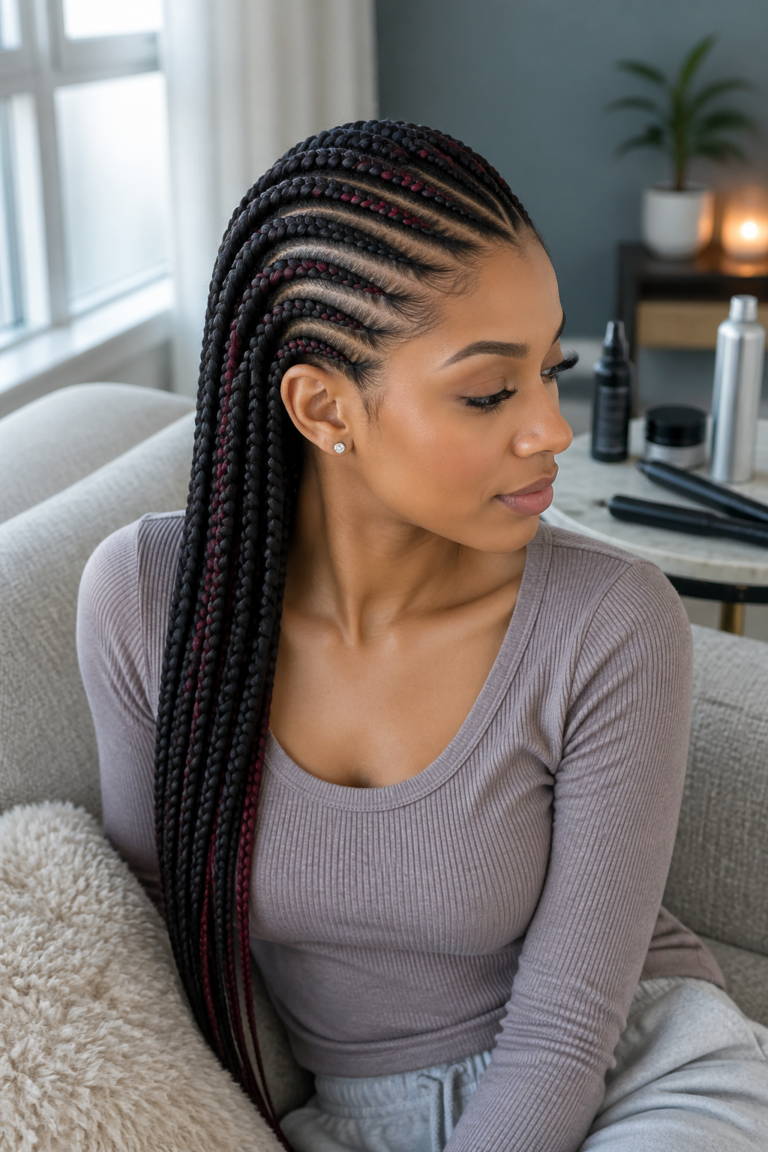 22 Peekaboo Cornrow Styles
