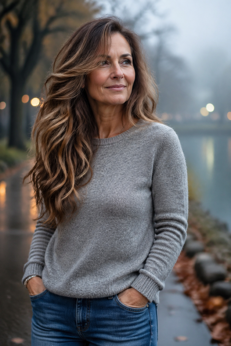 30 Long Wavy Layered Cuts Over 50