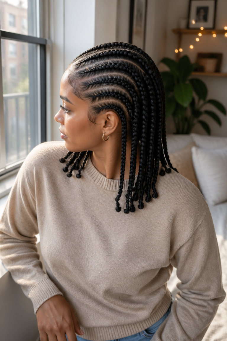 22 Cornrows for Shoulder Length Hair